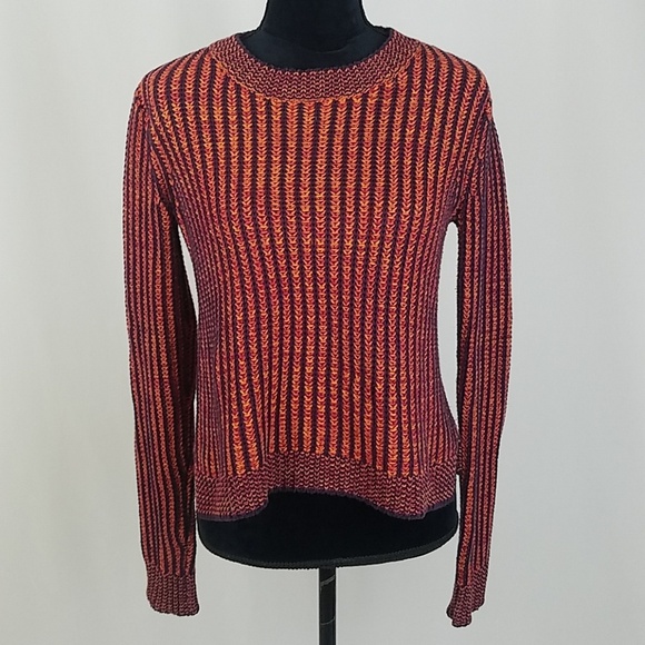 CAbi 891 Melange Lava Striped Pullover Sweater - Picture 2 of 6